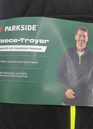 Термо-реглан m на блискавці для чоловіка parkside чорний