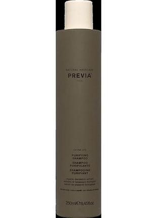Шампунь очищувальний previa teatreeoil & greenclay 250 мл