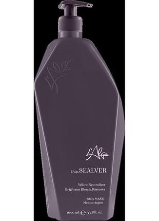 Восстанавливающая маска для светлых волос l'alga sealver 1000 мл