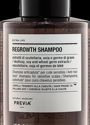 Шампунь против выпадения волос previa e2.01 regrowth shampoo 100 мл