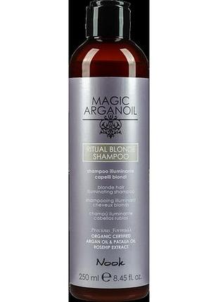Шампунь для сияния светлых волос nook ritual blonde 250 мл