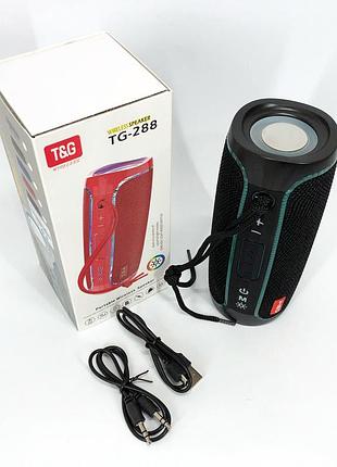 Колонка с блютуз беспроводная с подсветкой tg288, колонка с ргб подсветкой rgb светомузыкой rj-61