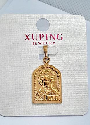 Іконка спаситель медзолото xuping jewelry 18k. 2,3/ 1,5 см.