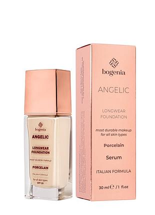 Тональная основа bogenia angelic longwear foundation bg605 30 мл, 001 porcelain