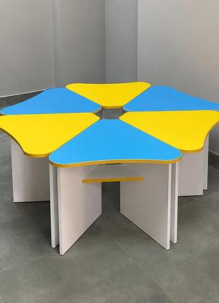 Дитячий столик “пелюстка” ds-007 (ромашка)