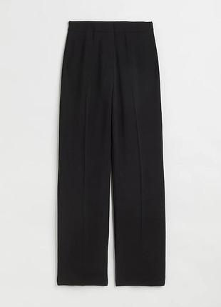 Классические черные женские брюки h&amp;m штаны защипами
