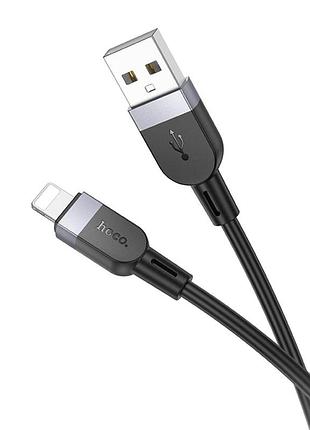 Кабель для зарядки iphone hoco x109 lightning, 1 м, силиконовый, черный