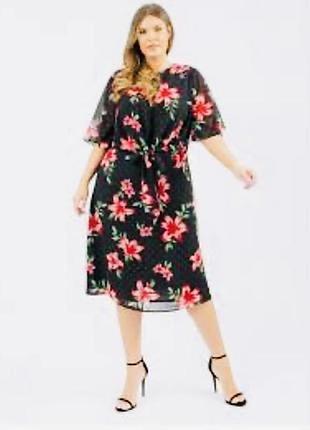 ✅гарна  шифонова сукня 👗батал