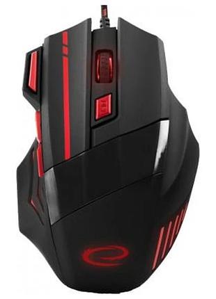 Мышь проводная esperanza mouse mx201 wolf 2400dpi red
