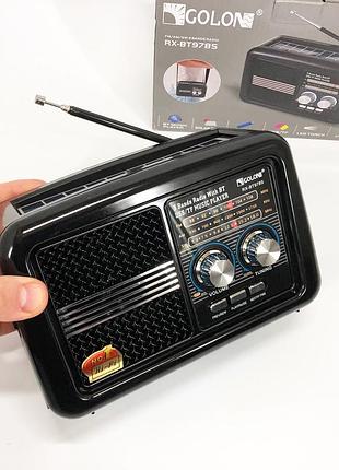 Радиоприемник с хорошим приемом для дачи golon, портативное fm радио с usb, радио для дачи ln-85
