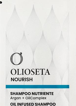 Шампунь ультрапитательный с органическим аргановым маслом barex olioseta nourish 12 мл