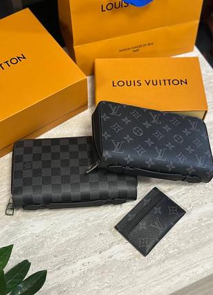 Чоловічий гаманець louis vuitton барсетка портмоне