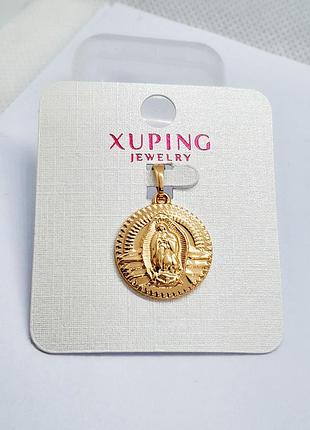 Іконка богородиця медзолото xuping 18k. 2 см / 1,8 см.