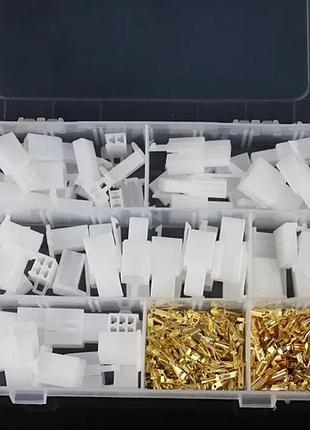 Набір автомобільних роз'ємів 2.8 мм 2/3/4/6 pin мама-тато 114 елементів у кейсі – конектори для авто, мотоциклів, електропроводки