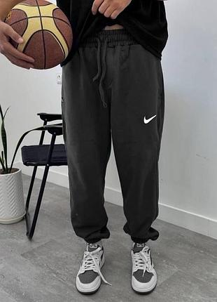 Спортивные штаны nike графитовые, джоггеры найк на каждый день, мужские штаны найк с манжетами для мужчин s