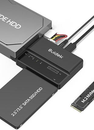 Адаптер suidek m.2 nvme usb 10 гбит/с для ssd и hdd