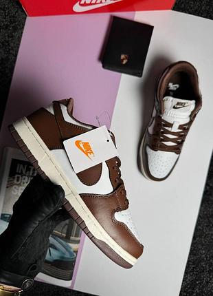 Женские кроссовки nike dunk low cacao wow