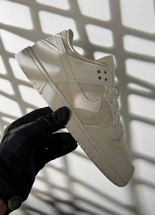 Жіночі кросівки nike dunk low lace pack soft pearl