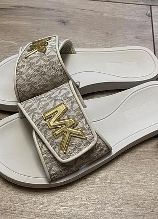 Оригинальные шлепанцы слайды michael kors palmer (размер 37 / 24 см)