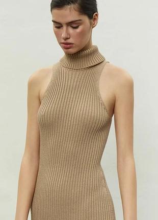 Платье с горловиной женское zara mango massimo dutti cos papaya one by one gepur h&m pull&bear bershka vovk stimma vloria asos stradivarius reserved