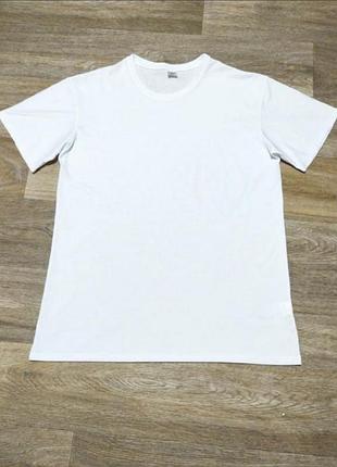 Мужская белая базовая футболка teesmen , размер xl , 100% хлопок .