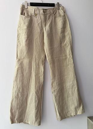 Штани armani jeans, 100% льон