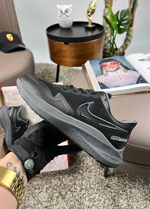 Мужские кроссовки nike air zoom winflo 8 shield black grey 41-42-43-44-45
