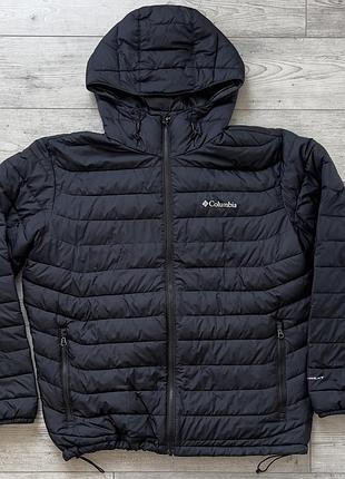 Чоловіча куртка columbia powder lite hooded xl чорна