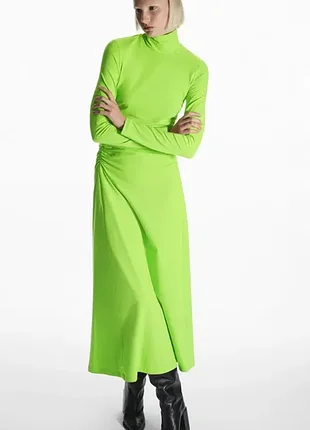 Сукня cos high-neck gathered midi dress / s