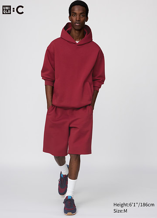 Шорты красные широкий крой uniqlo
