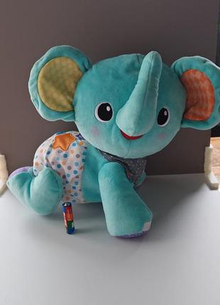 Интерактивный слоненок vtech explore and crawl elephant, ползает, поет песенки, интерактивная игрушка в идеальном новом состоянии