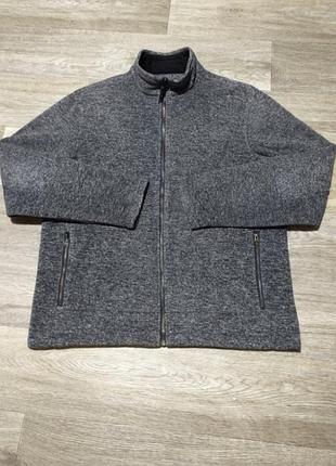 Мужская флисовая куртка толстовка m&s north coast , размер l tailored