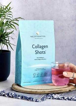 Питьевой коллаген с ягодами асаи rejuvenated collagen shots 10 000 мг, 24