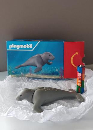 Mcdonalds happy meal u9 2025 playmobil grey sea lion, с коробкой фигурка playmobil, также есть карта внутри коробки