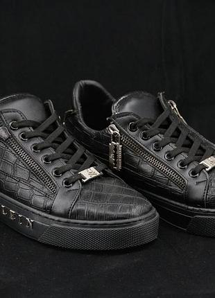 Кросівки 37 philipp plein крокодил з замками оригінал італія