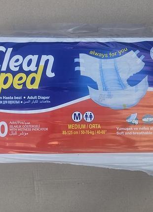Подгузники (памперсы) для взрослых clean ped (m), 30 шт.