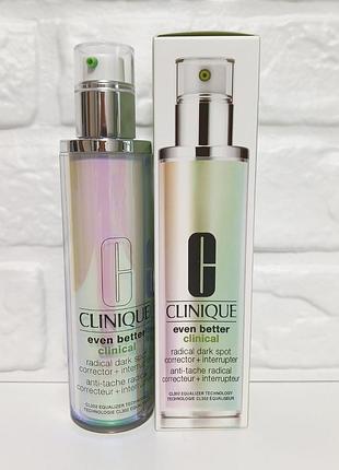 Clinique even better clinical radical dark spot corrector + interrupter 100 мл