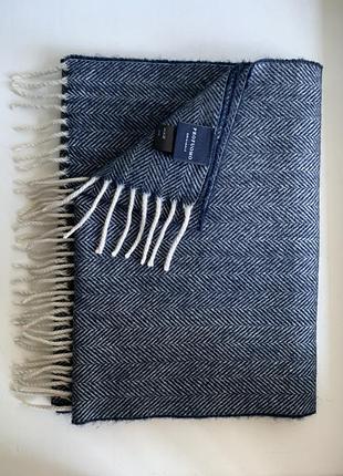 Премиальный шарф profuomo originale 100% cashmere кашемир herringbone унисекс