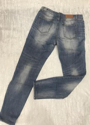 Стрейчевые рваные джинсы amisu p 42/442 фото