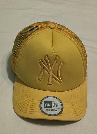Vintage mlb - new era new york yankees - кепка, бейсболка с сетчатой задней частью фанатская - р. -56 -60