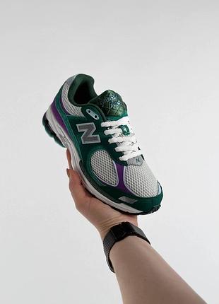 Кросівки new balance 2002r x up there green white унісекс. жіночі кросівки. чоловічі кросівки