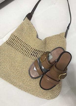 Стильна плетена сумка h&m premium
