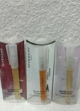 Пробник парфумованої води об'ємом 8 мл,givenchy angel ou demon  woman 8ml
givenchy pour home men 8ml
givenchy play for her woman 8ml
