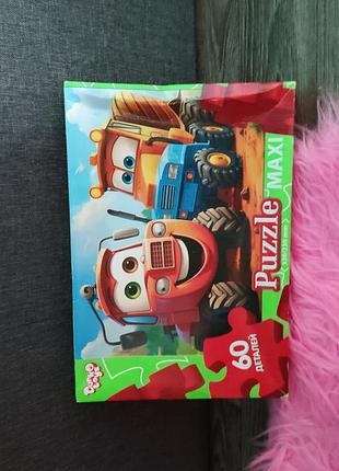 Дитячий пазл максі 60 ел.  "тачки" danko toys 330/230 мм