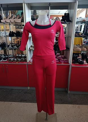 Спортивный костюм женский красный xs-s