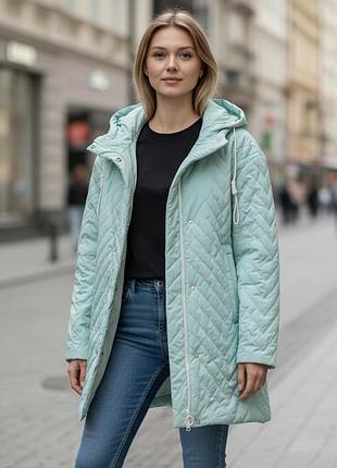 Куртка демисезонная светлая удлиненная женская плащ женский