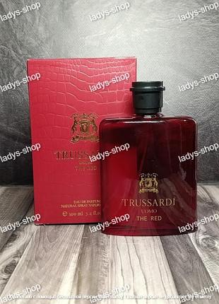 Мужская парфюмированная вода trussardi uomo the red (трусарди умо зе ред) 100 мл