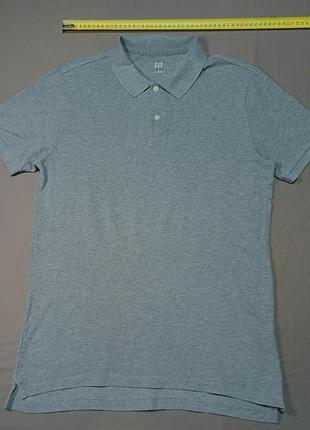 Плечи 44 см gap серое поло size m 100% cotton