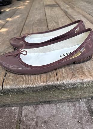 Балетки лакова шкіра repetto paris