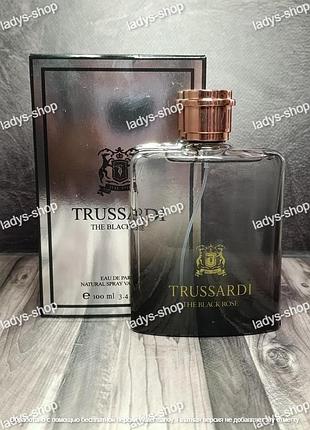Унисекс парфюмированная вода trussardi the black rose (трусарди зе блэк роуз) 100 мл